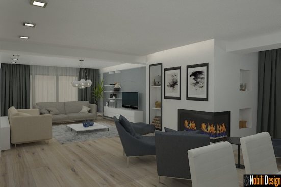 Proiect design interior casa moderna.