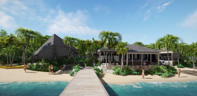 Rendering Rosewood Little Dix Bay Beach Enterance