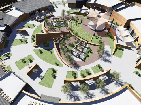 Amphiteather & Courtyard