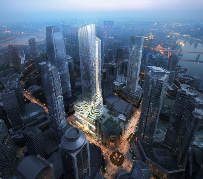 Chongqing Xinhua Bookstore Group Jiefangbei Book City Mixed-use Project, Chongqing, China, by Aedas