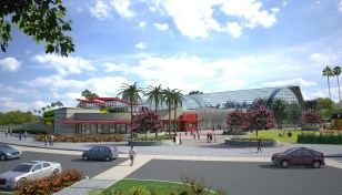 Outside the Lines (OTL) has been selected to design and construct a 45-foot tall artificial mountain, spectacular water features, and other themed elements for Butterfly Palladium - a $25 million entertainment destination in the Southern California City of Buena Park.
