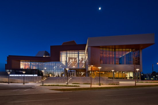 Exterior, at night