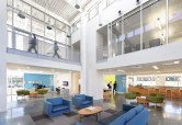 The student center component
of the facility was
designed to be a welcoming,
educational, fun and safe
environment.
