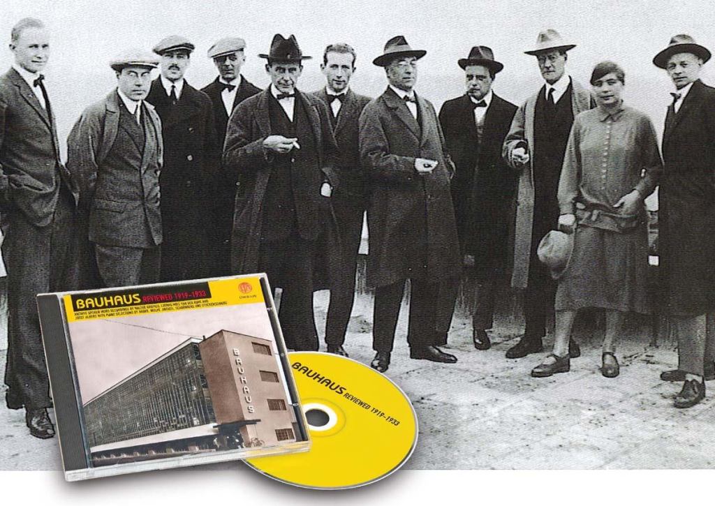 Masters of Bauhaus on the roof at Dessau: (from left) Georg Muche, Laszlo Moholy-Nagy, Herbert Bayer, Joost Schmidt, Walter Gropius, Marcel Breuer, Wassily Kandinsky, Paul Klee, Lyonel Feininger, Gunta Stolzl, and Oskar Schlemmer.