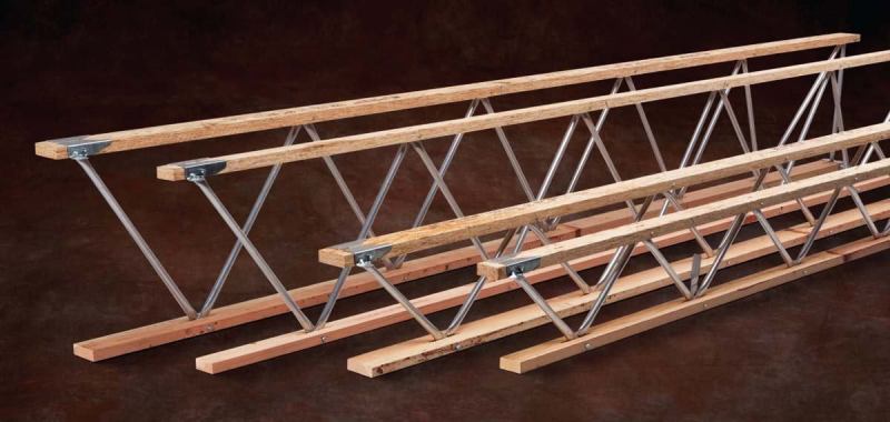 Trus Joist open-web trusses



iLevelwww.ilevel.com

High strength-to-weight performance allows builders to span long distances with fewer supporting structures, providing clear floor space - Available in numerous configurations, such as parallel chord, tapered, pitched, scissor, barrel, and parabolic - Custom manufactured to the specifications of the individual job
