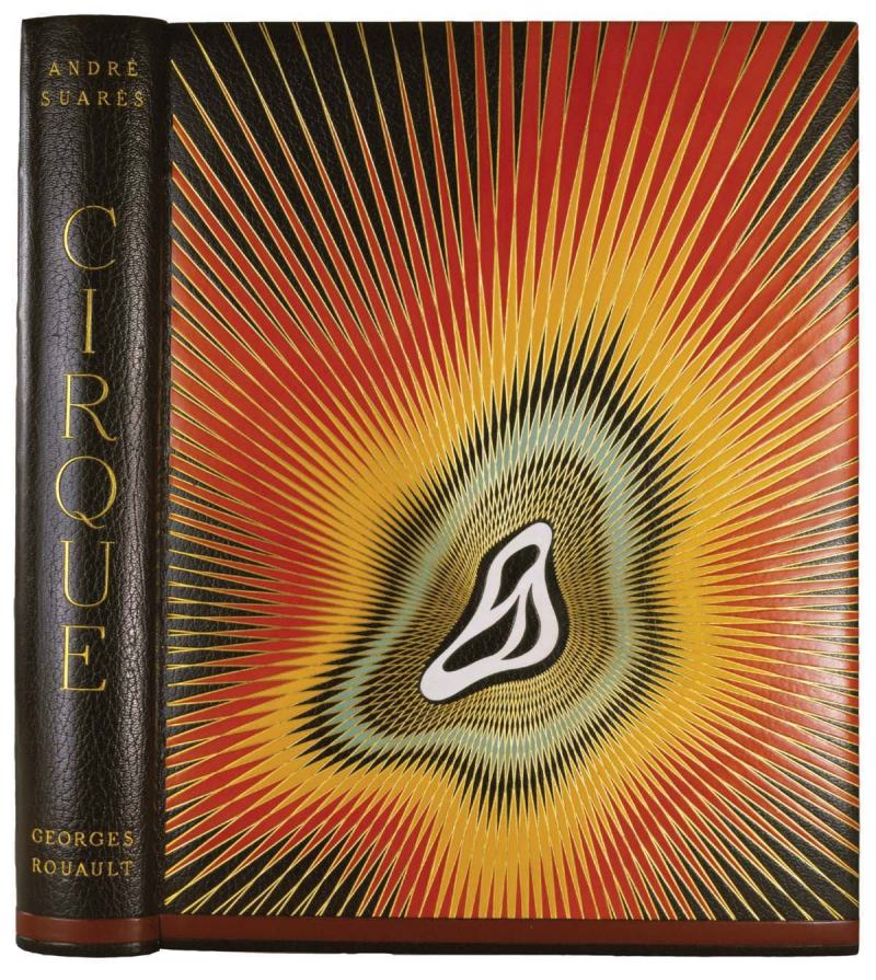 OBJECT LESSON 

Bookbinding for Cirque

Designed by Paul Bonet

1959

Most of the bindings designed by French bookbinding artist Paul Bonet in the 1950s were some variation on a swirl. This one, designed to cover André Suarès’ Cirque, was especially intricate. But somebody murdered the publisher, and the book was never printed. A half-dozen copies exist, elaborately bound but blank inside. Skin doesn't just wrap a living body; it's a vital organ itself. The same could be said for a book's binding. Yes, says George Fletcher, curator at the Morgan Library in New York, the binding's primary purpose is "to ward o. the tooth of time" from the pages it holds. But some bindings transform a book from printed word to artifact. Witness the example shown above, one of the more contemporary artifacts in the Morgan's holdings. J.P. Morgan started collecting bookbindings over 100 years ago. Now the library named for him owns more than 1,000 historically and artistically signi. cant bindings spanning the globe and 1,600 years. A selection of 55 outstanding works are on display in "Protecting the Word: Bookbindings of the Morgan" from Dec. 5 through March 29. 

themorgan.org