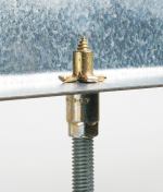 HangerMate threaded rod anchoring system



Elcowww.elcoconstruction.com

Can replace beam clamps, powder-actuated stud pins, eye sockets, or ceiling flanges



Eliminates prepunching or drilling of steel components



Only one driver needed for all anchor sizes, based on drive tool and material being fastened



Two head styles available



Wide array of thread and point styles for use in steel, concrete, masonry, or wood applications