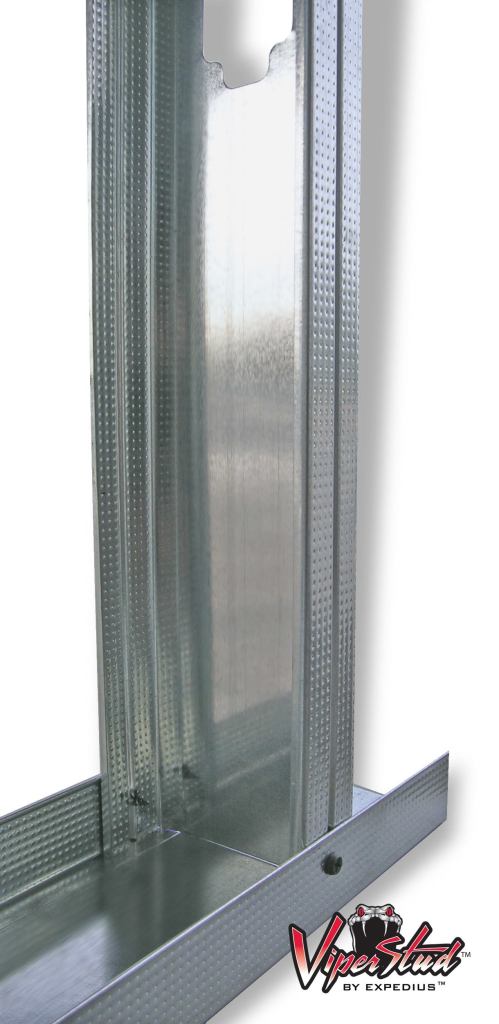 ViperStud MarinoWAREwww.marinoware.com

Steel drywall framing stud



Flat design with ribbed flange and web for greater rigidity and strength



Installs the same as conventional studs but with reportedly better screw retention



Works with ViperTrack, a single-thickness drywall track that is fully hemmed