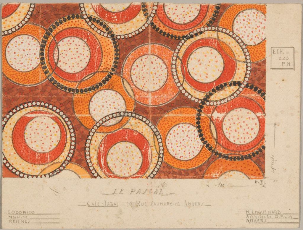 EXHIBIT



The Brittany Museum in Rennes, France, presents a major exhibition on the French mosaic tile company Odorico, which brought color and an Art Deco signature to towns throughout France from 1882 to 1978. Long before it was fashionable, Odorico branded its designs and developed a prefab manufacturing and installation process that maximized profits. Through Jan. 3, 2010.

leschampslibres.fr