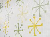 Mosaic glass tile patterns make up the new Wallpaper collection from Trend USA. Available in 64 patterns, the tiles are suitable for interior or exterior application on walls, floors, or ceilings. The collection includes four themes—Academic, Euphoric, Natural, and Classic—inspired by textile and fashion resources. The tiles are either 3/4" or 5/8" square and are assembled into modules, allowing for easy design repetition.

trendgroup-usa.com