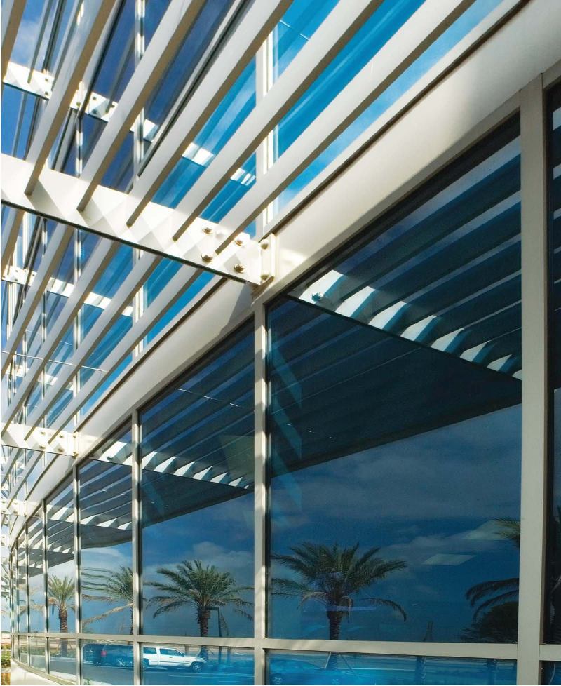 SentryGlas Plus laminating interlayer

DuPontdupont.com

New version of DuPont's glass laminate - Makes glass more structurally active - Designed to protect against wind and impact - According to manufacturer, 100 times stiffer and five times stronger than traditional interlayers - Can be used in bolted and frameless glass and with exposed edges