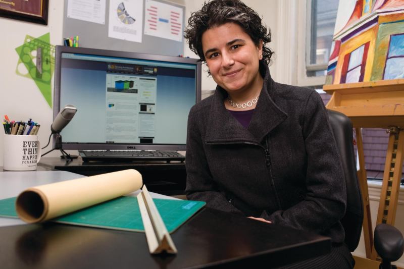 "I really love crossing disciplines—neuroscience, nanotechnology," says Maria Lorena Lehman. "I love going outside architecture and finding things to bring back to architecture."