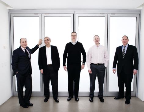Left to right: SOM partners T.J. Gottesdiener, Carl Galioto, Gary Haney, Anthony Vacchione, and Mark Regulinski