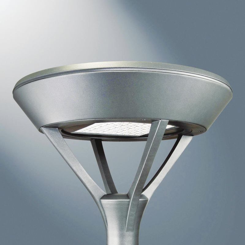 The MESA LED outdoor area luminaire from Cooper Lighting company Invue is available in single- or twin-pole mount configurations with optional wall-mounting capability, and provides 72% energy savings over traditional lamp sources with additional savings possible through bi-level switching. An open-button photocell is optional. AccuLED Optics provide control to focus the light where its needed. Six LightBar configurations are available with a choice of 15 distributions, including a family of spill light eliminator optics to reduce spill light behind the luminaire. A top-access door with a concealed hinge that locks the door in an open position allows easy maintenance. www.invuelighting.com