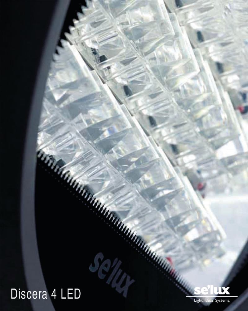 The Discera 4 LED from Selux delivers 3,464 lumens using 30 high-flux LEDs with precisely engineered lens optics. The LEDs produce low glare with very low backlight and the fixture is International Dark-Sky Associationapproved. Suitable for street lighting, parking areas, pedestrian walkways, and egress applications, it has a die-cast housing, sealed optic chamber, and a polyester powdercoat finish. ¢ selux.com