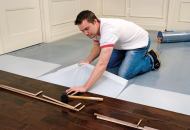Elastilon by Supra Floors is a nontoxic and emissions-free membrane with ergonomic, thermal, and acoustic properties that allow for stick-and-peel installation of 5/16" to 1" solid hardwood. This reduces installation time by 50% to 70%, according to the company. Elastilon can be used in any residential or commercial flooring application and allows hardwood to be installed on above- or below-grade concrete, which eliminates the need for subfloor construction, nails, or glue. Elastilon creates a floating floor that can be walked on immediately and affords easier access to the floor beneath than hardwood installed the conventional way. suprafloors.com
