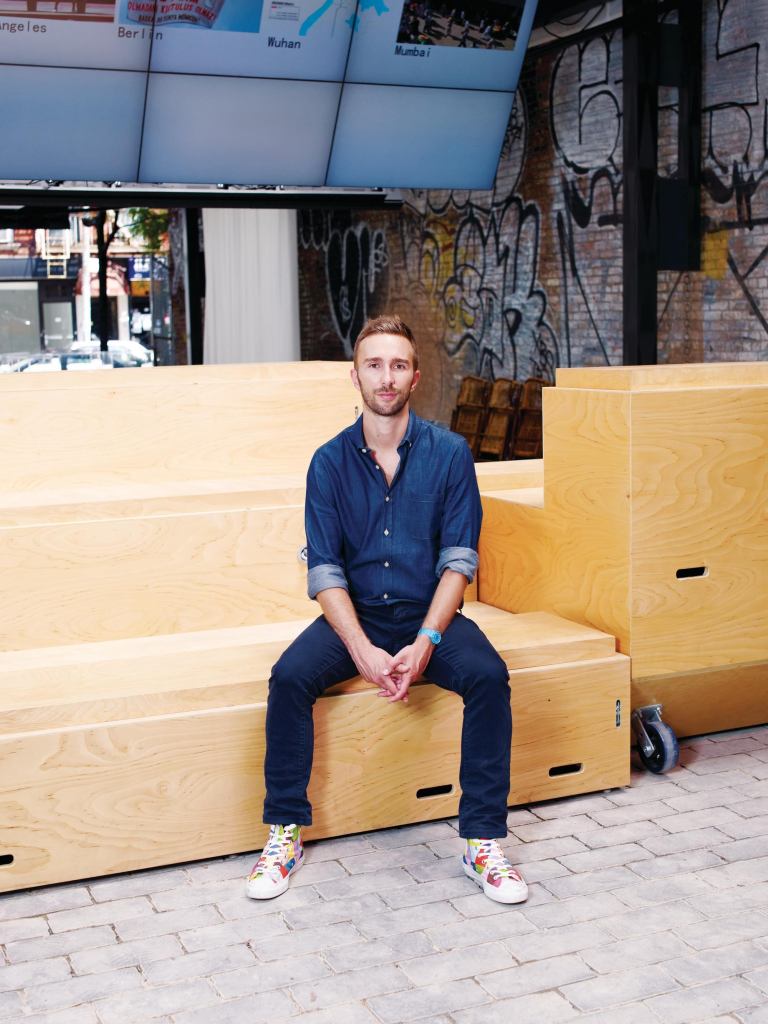 In the past, an effort to address serious quality-of-life issues would have been put forward by the city itself. Can that push be privatized? The guggenheim curators (including David van der Leer, shown here) 

think so.