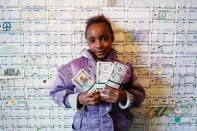 The public Fundreds drawing project illustrates how lead soil contamination affects children in New Orleans.