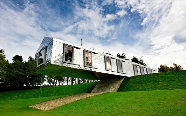 Living Architecture's Balancing Barn in Suffolk, designed by MVRDV and Mole Architects