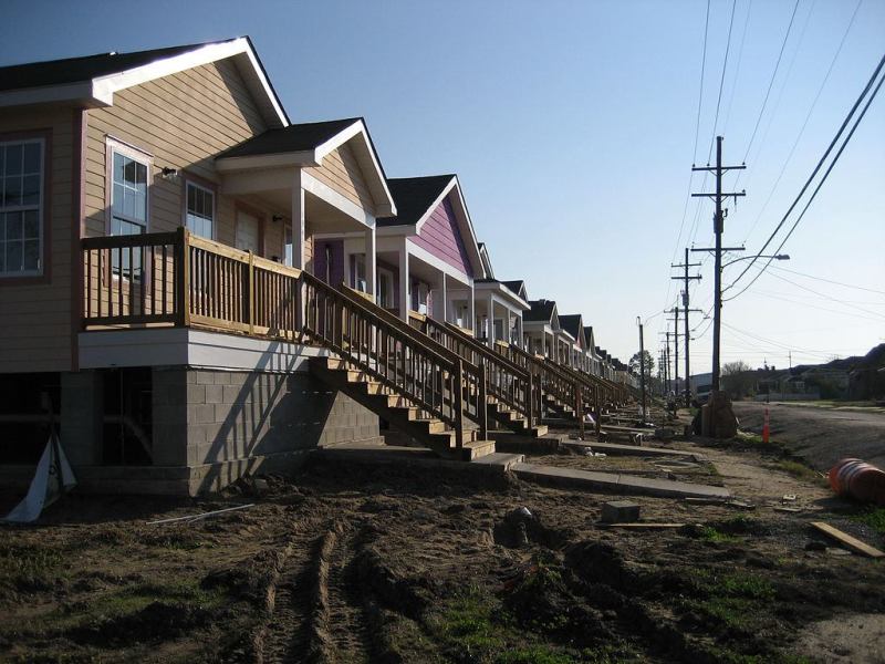 Housing in New Orleans's Upper 9th Ward.