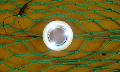 Dan Watson's award-winning SafetyNet allows small fish to escape.