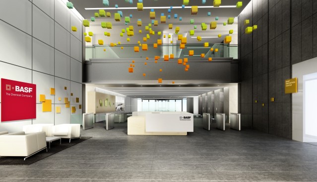 Reception lobby.