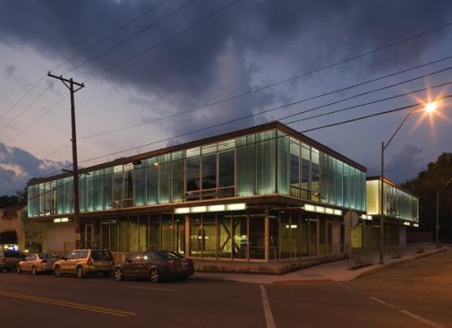 Exterior at night