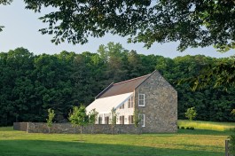 The guest house at the Wiltshire residence in Virginia, designed by Fraerman Associates Architecture.