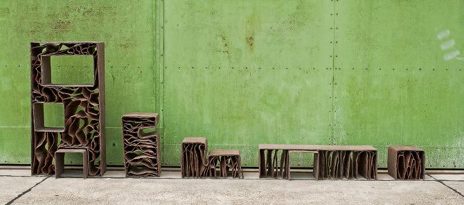 Continuous Function jute-epoxy furniture by Yet/Matilde