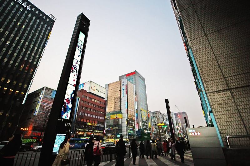 Gangham Station, Gangham District, Seoul, South Korea