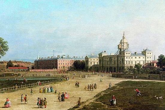 New Horse Guards from St James’s Park by Giovanni Antonio Canaletto