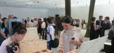 The scene at the opening of the Nordic Pavilion.