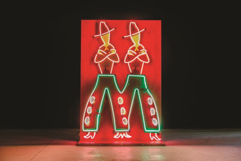 M-shaped cowboy chaps from the long-demolished Mapes Hotel Casino