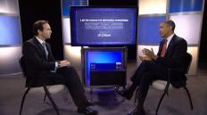 President Obama with Zillow CEO Spencer Rascoff.