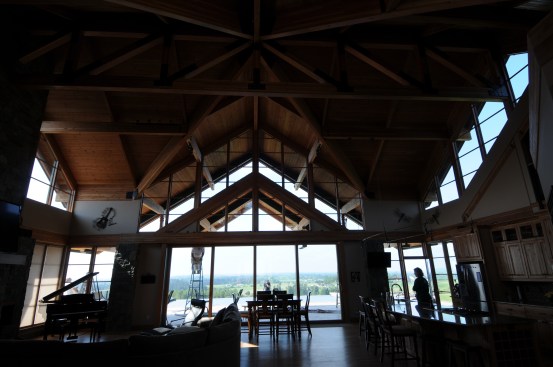 The open great room concept allows substantial natural light with few inhibiting interior walls