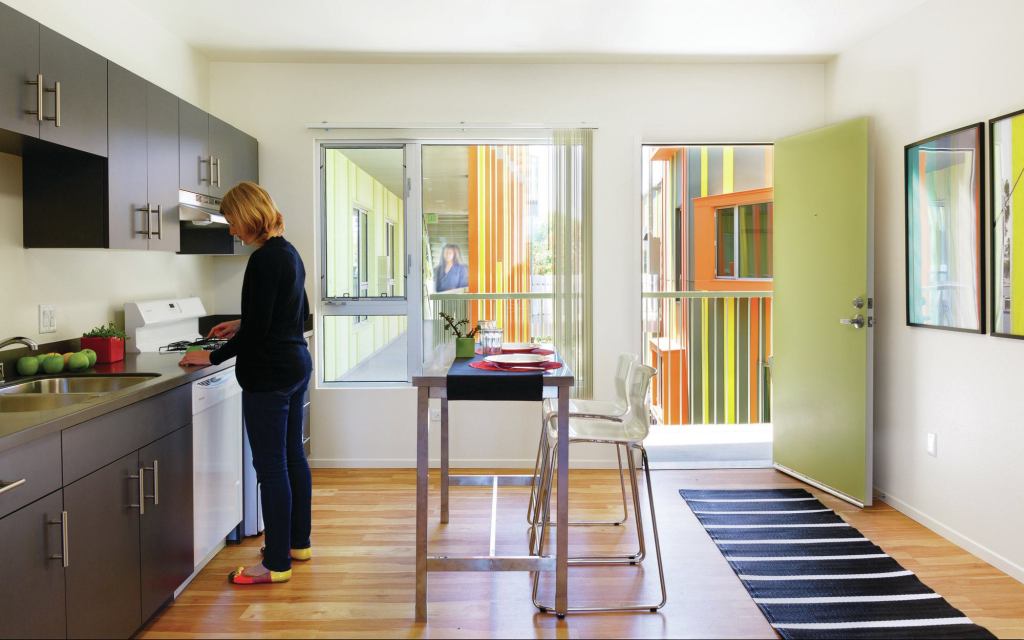 Apartment interior.