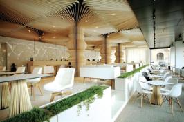 Graffiti+Caf%c3%a9+opens+onto+the+street%2c+and+the+lower+tier+of+seating+features+a+floor+of+sidewalk+pavers+to+create+a+natural+transition+for+pedestrians+arriving+for+a+meal.+