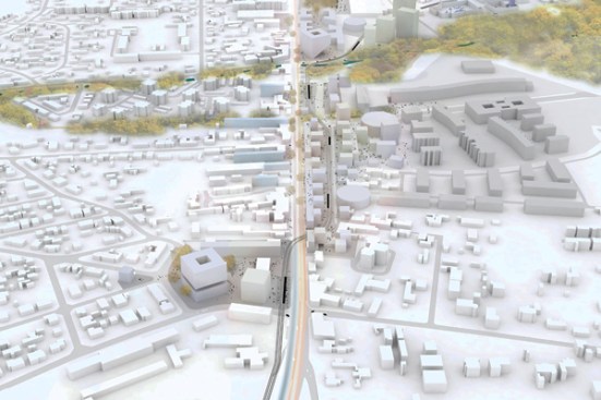 Aerial rendering of Route de Toulouse.