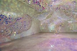 Soo Sunny Park's "Unwoven Light" at the Rice University Art Gallery in Houston, Texas.