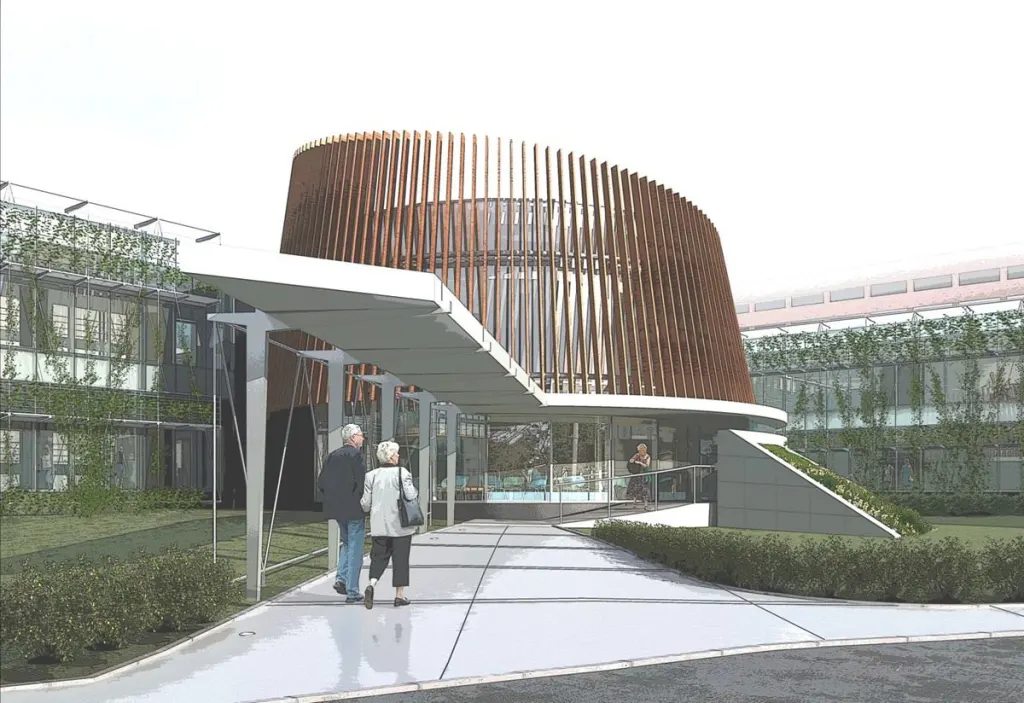 The Zucker Hillside Hospital, Glen Oaks, N.Y., by Array Architects.