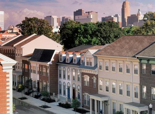 Torti Gallas varied the heights and detailing of the buildings at City West, often using synthetic materials to keep costs down.
