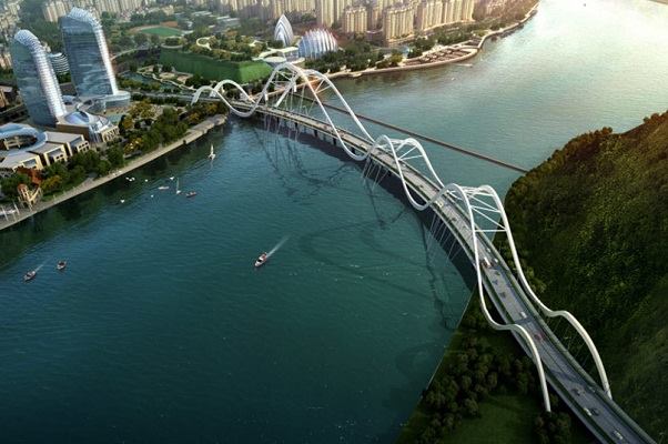 Jingliu Road Bridge for David Century City, Zhejiang, China