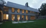 The homes back side has river views.