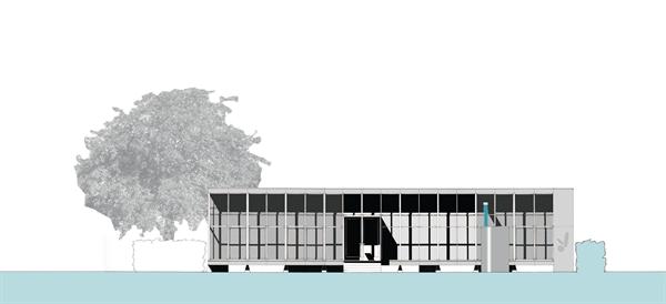 A large screened porch runs along the east face, offering protected outdoor living and cooling breezes.