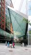 The+slight+bend+of+the+passageway+on+the+southern+end+was+%e2%80%9calready+suggestive+of+something+that+would+not+be+able+to+simply+extrude+through+the+space.+Rather%2c+it+would+have+to+move+through+the+space%2c%e2%80%9d+says+design+architect+Preston+Scott+Cohen.+%e2%80%9cBeing+below+it%2c+you+would+experience+that+transition%2c+and+it+would+be+momentous.%e2%80%9d+Landscape+architect+Ken+Smith+designed+a+granite+bench%2c+which+has+become+popular+for+people-watching.