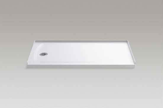 Keeping a low profile can be a good thing. Constructed with a concrete core and an acrylic surface finish, the Ballast shower base by Kohler has a threshold that ranges from 1-5/8” to 3-7/32” tall. The short stature helps users to enter and exit easily, while creating a streamlined transition with surrounding floor finishes. The base requires less maintenance than a tiled shower floor and has less risk of leaking, according to the manufacturer. kohler.com