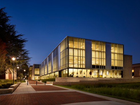 Evening view of addition