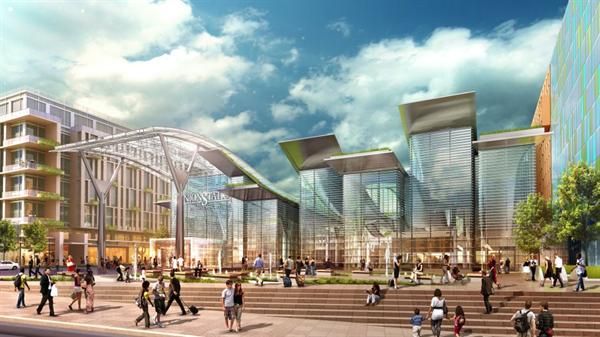 The+new+HOK-designed+train+shed%2c+as+seen+from+H+Street%2c+will+integrate+new+passenger+concourses+with+significant+retail+and+passenger+amenities+and+a+series+of+new+street+entrances+with+the+existing+station.