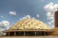 The Gold Dome building, which will be renamed the TEEMCO Gold Dome, as it stands today.