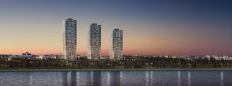 The OnaltiDokuz towers in Istanbul, Turkey.